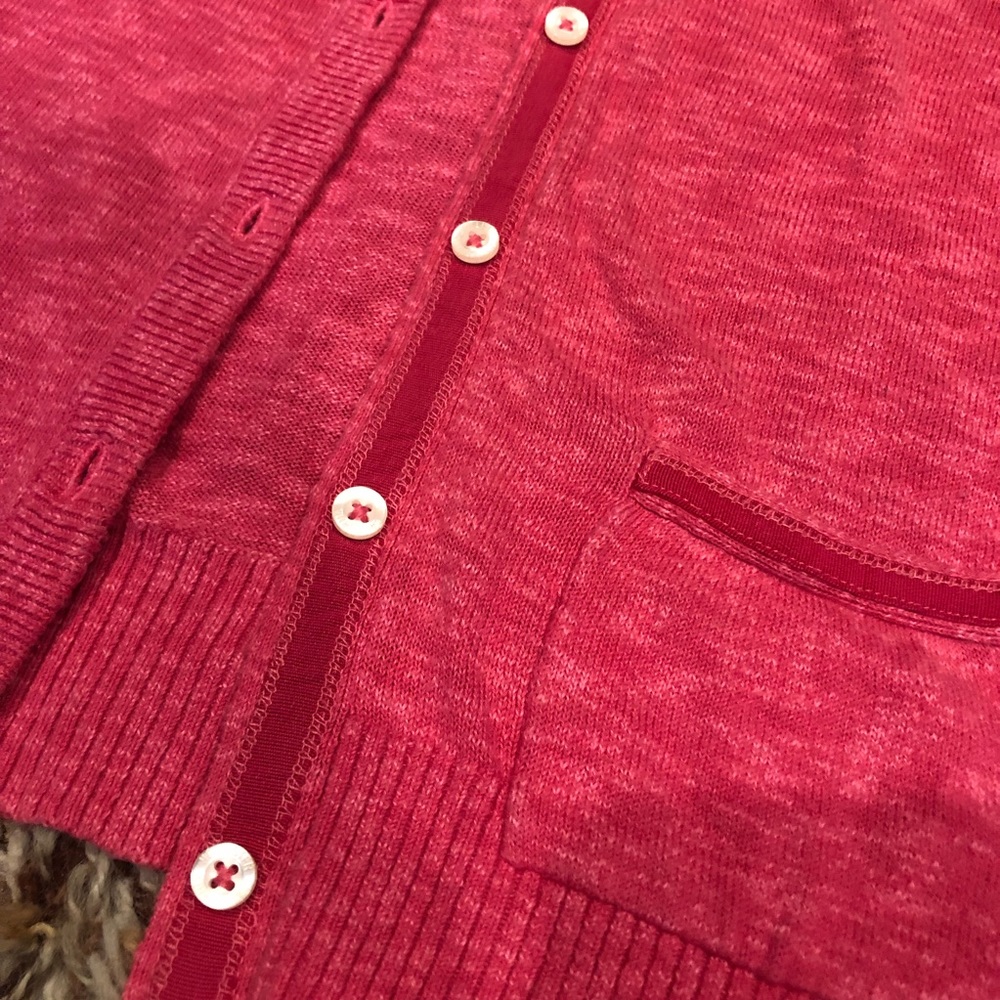 Hollister - pink cardigan - 3/4 sleeve size Large - Picture 4 of 5